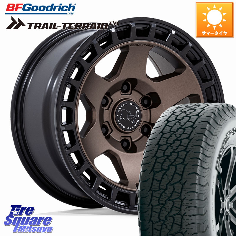 BLACK RHINO BAHARI バハリ ホイール 17インチ ブラックライノ 17 X 8.5J +0 6穴 139.7 BF Goodrich Trail-Terrain TA トレイルテレーン T/A アウトラインホワイトレター 265/65R17