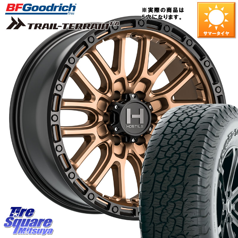HOSTILE H135 RIDGE CREST JP SPEC ホイール 17インチ◇参考画像 17 X 8.0J +38 5穴 127 BF Goodrich Trail-Terrain TA トレイルテレーンT/A アウトラインホワイトレター 255/75R17 クライスラー ジープ ラングラー JK系 クライスラー ジープ ラングラー JL系