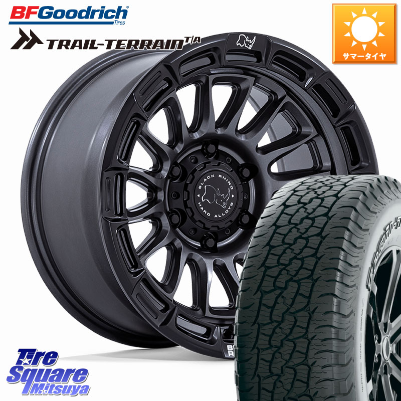BLACK RHINO RIVAL ライバル ホイール 17インチ ブラックライノ 17 X 8.5J +10 6穴 139.7 BF Goodrich Trail-Terrain TA トレイルテレーン T/A アウトラインホワイトレター 265/65R17