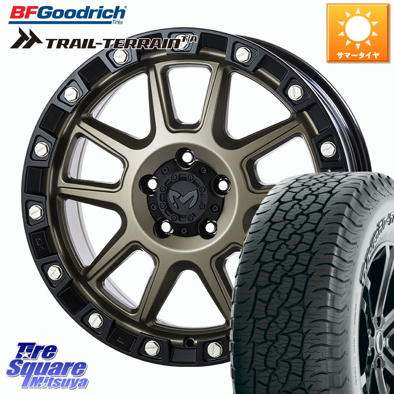 BF Goodrich Trail-Terrain TA トレイルテレーンT/A アウトラインホワイトレター 265/65R18MKW M205 コヨーテブロンズ ホイール 18インチ 18X8.0J 43 5穴 127 クライスラー ジープ ラングラー JK系 クライスラー ジープ ラングラー JL系|タイヤスクエアミツヤ