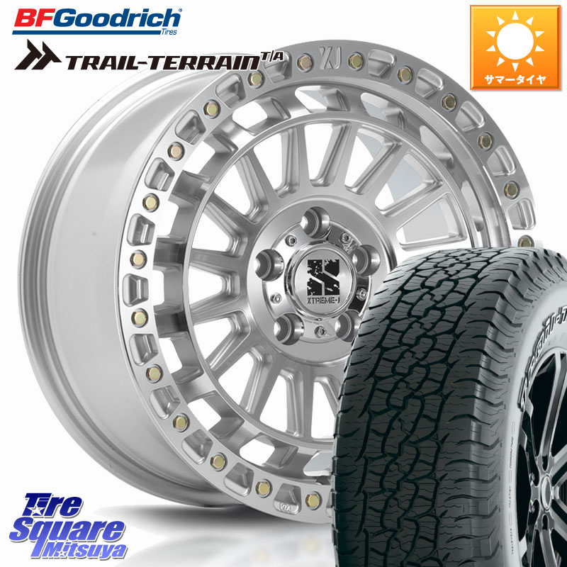 BF Goodrich Trail-Terrain TA トレイルテレーンT/A アウトラインホワイトレター 265/65R18MLJ XJ08 XTREME-J ホイール 18インチ 18X8.0J 45 5穴 127 クライスラー ジープ ラングラー JK系 クライスラー ジープ ラングラー JL系｜タイヤスクエアミツヤ