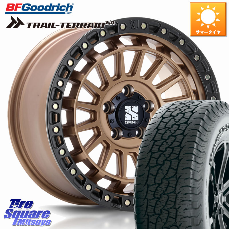 MLJ XJ08 XTREME-J ホイール 18インチ 18 X 8.0J +45 5穴 127 BF Goodrich Trail-Terrain TA トレイルテレーンT/A アウトラインホワイトレター 275/65R18 クライスラー ジープ ラングラー JK系 クライスラー ジープ ラングラー JL系