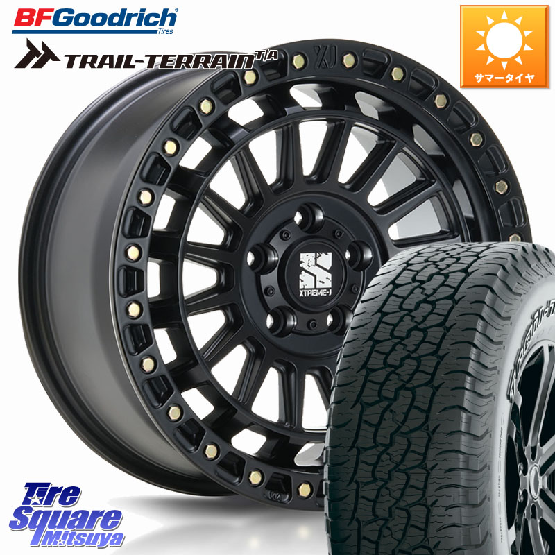 BF Goodrich Trail-Terrain TA トレイルテレーンT/A アウトラインホワイトレター 275/65R18MLJ XJ08 XTREME-J ホイール 18インチ 18X8.0J 45 5穴 127 クライスラー ジープ ラングラー JK系 クライスラー ジープ ラングラー JL系|タイヤスクエアミツヤ