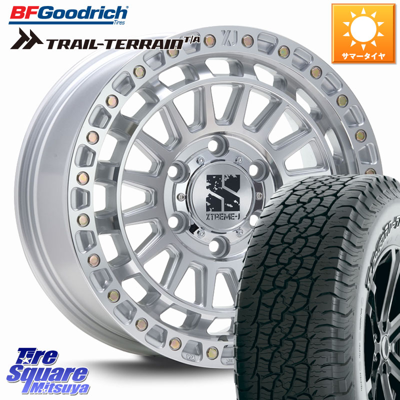 MLJ XJ08 XTREME-J ホイール 18インチ 18 X 8.0J +50 6穴 139.7 BF Goodrich Trail-Terrain TA トレイルテレーンT/A アウトラインホワイトレター 265/60R18 トライトンGLS(ナローボディ)