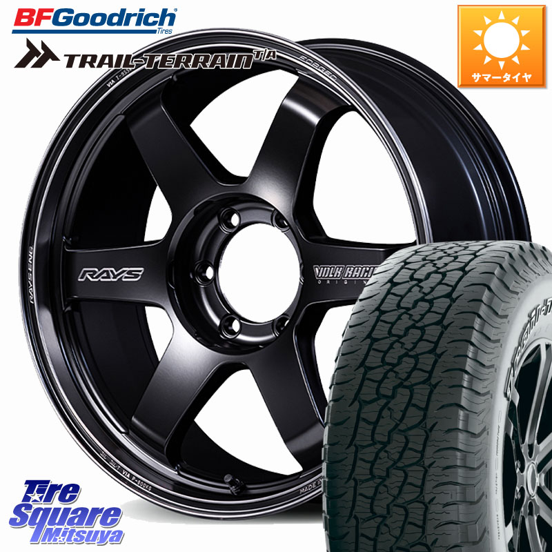 RAYS 【欠品次回10~11月】 VOLK RACING TE37SB Black shadow LTD. ホイール 18インチ 18 X 8.0J +38 6穴 139.7 BF Goodrich Trail-Terrain TA トレイルテレーンT/A アウトラインホワイトレター 265/60R18 トライトンGSR