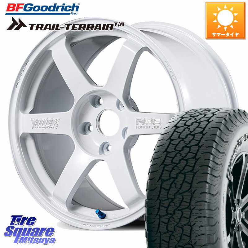 BF Goodrich Trail-Terrain TA トレイルテレーンT/A アウトラインホワイトレター 245/65R17RAYS 【欠品次回3~4月】 VOLK RACING TE37 SAGA S-plus 30th MACHINING Ver ホイール 17インチ 17X8.0J 38 5穴 114.3 RAV4 50系 カスタム｜タイヤスクエアミツヤ