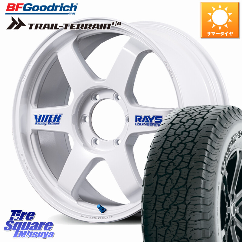 BF Goodrich Trail-Terrain TA トレイルテレーンT/A アウトラインホワイトレター 275/55R20RAYS 【欠品次回3~4月】 TE37 ultra LARGE PCD 30th STICKER Ver ホイール 20インチ 20X9.5J 0 6穴 139.7 ランドクルーザー プラド カスタムサイズ｜タイヤスクエアミツヤ