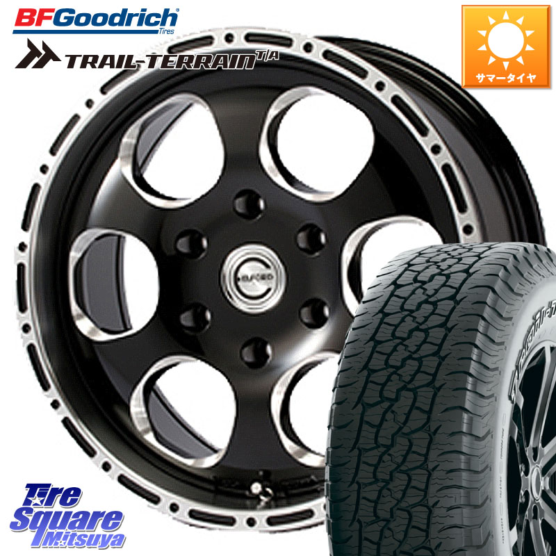 MEIWA Blood Stock One Piece ホイール 17インチ 17 X 8.0J +30 6穴 139.7 BF Goodrich Trail-Terrain TA トレイルテレーン T/A アウトラインホワイトレター 265/65R17 トライトンGSR
