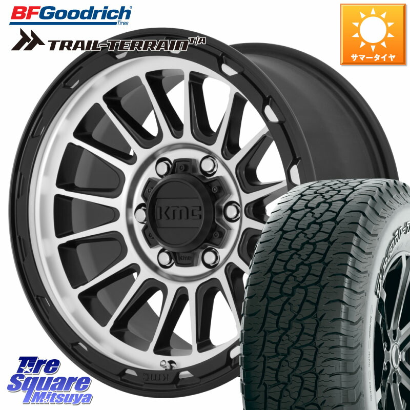KMC KM542 Impact Machined ホイール 17インチ 17 X 8.0J +20 6穴 139.7 BF Goodrich Trail-Terrain TA トレイルテレーン T/A アウトラインホワイトレター 265/65R17 GUN125ハイラックスHILUX 150系ランドクルーザープラド トライトンGSR
