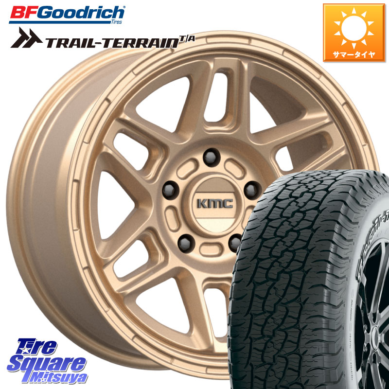 BF Goodrich Trail-Terrain TA トレイルテレーンT/A アウトラインホワイトレター 245/65R17KMC KM716 NOMAD ホイール 17インチ 専用Nut別売 17X8.0J 38 5穴 114.3 RAV4 50系 カスタム|タイヤスクエアミツヤ