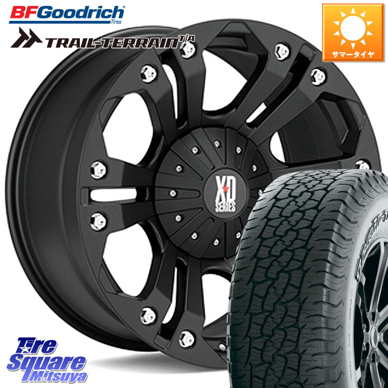 BF Goodrich Trail-Terrain TA トレイルテレーンT/A アウトラインホワイトレター 265/65R18KMC XD778MONSTER ホイール 18インチ 18X9.0J 18 6穴 139.7｜タイヤスクエアミツヤ