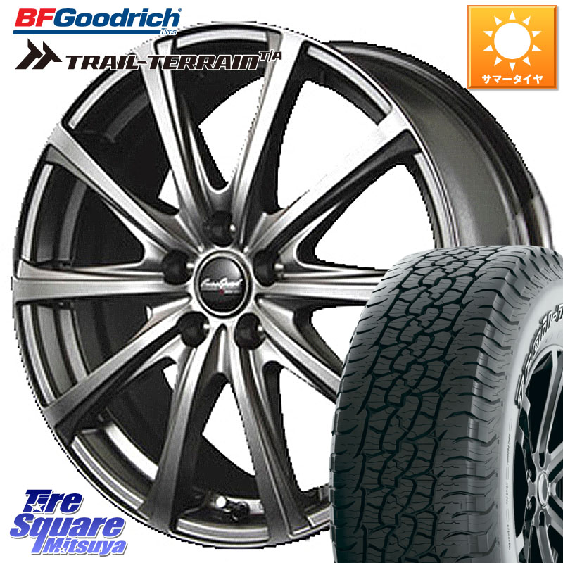 MANARAY ユーロスピード V25 平座仕様(トヨタ車専用) 17インチ MID EuroSpeed 17 X 7.0J +37 5穴 114.3 BF Goodrich Trail-Terrain TA トレイルテレーンT/A アウトラインホワイトレター 225/65R17 50系RAV4 80系ハリアー