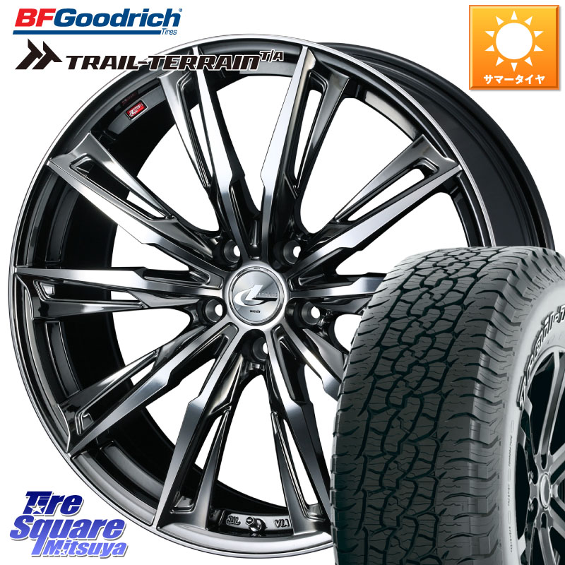 BF Goodrich Trail-Terrain TA トレイルテレーンT/A アウトラインホワイトレター 245/65R17WEDS LEONIS レオニス GX ウェッズ ホイール 17インチ 17X7.0J 42 5穴 114.3｜タイヤスクエアミツヤ 147,700円