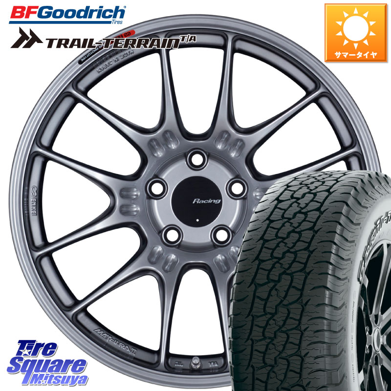 ENKEI エンケイ RACING GTC02 シルバー ホイール 17インチ 17 X 8.0J +40 5穴 114.3 BF Goodrich Trail-Terrain TA トレイルテレーンT/A アウトラインホワイトレター 245/65R17