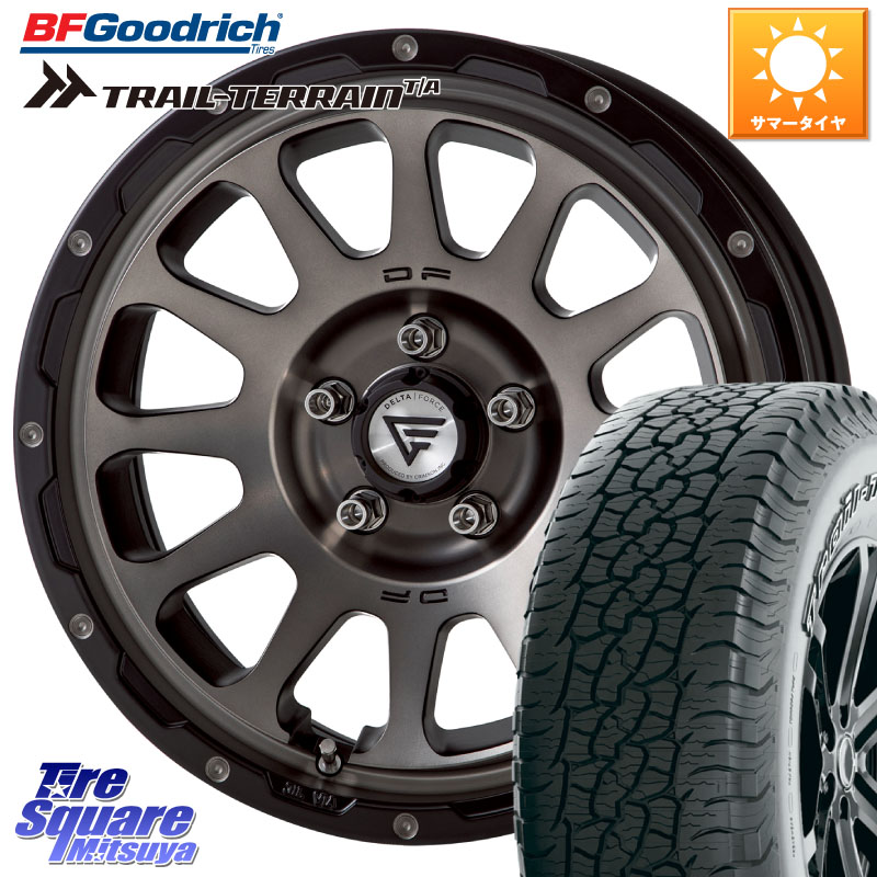 DELTA FORCE デルタフォース オーバル JK JL ラングラー ホイール 17インチ 17 X 8.0J +40 5穴 127 BF Goodrich Trail-Terrain TA トレイルテレーンT/A アウトラインホワイトレター 255/75R17 クライスラー ジープ ラングラー JK系 クライスラー ジープ ラングラー JL系