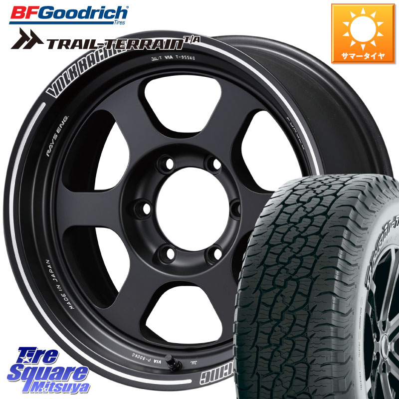RAYS 【欠品次回10~11月】 レイズ TE37 XT ボルクレーシング ホイール 18インチ 18 X 9.0J +0 6穴 139.7 BF Goodrich Trail-Terrain TA トレイルテレーンT/A アウトラインホワイトレター 265/60R18