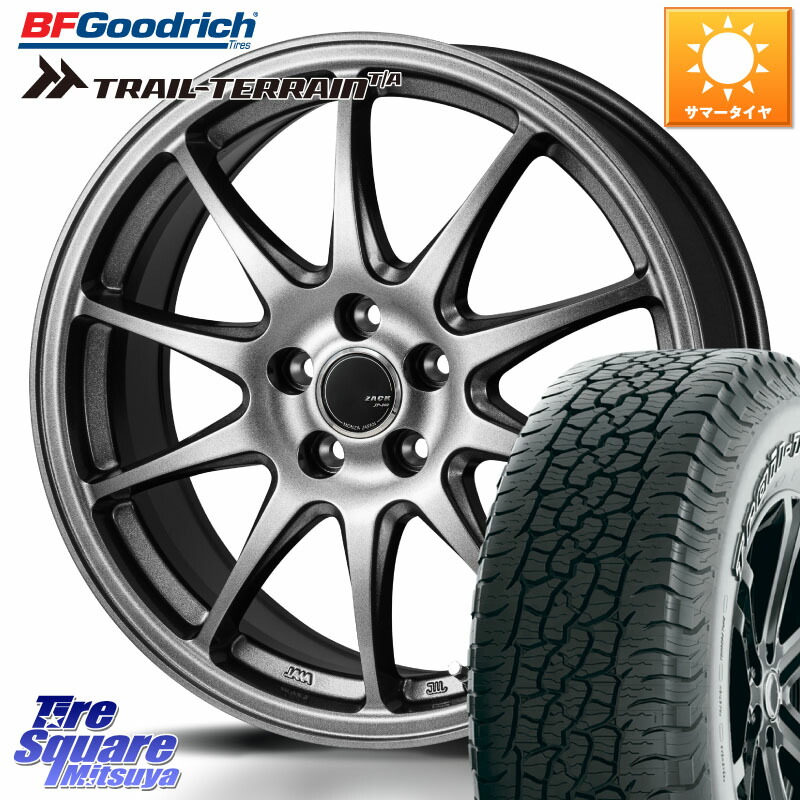Japan三陽 ZACK JP202 ホイール 4本 17インチ 17 X 7.0J +38 5穴 114.3 BF Goodrich Trail-Terrain TA トレイルテレーンT/A アウトラインホワイトレター 245/65R17
