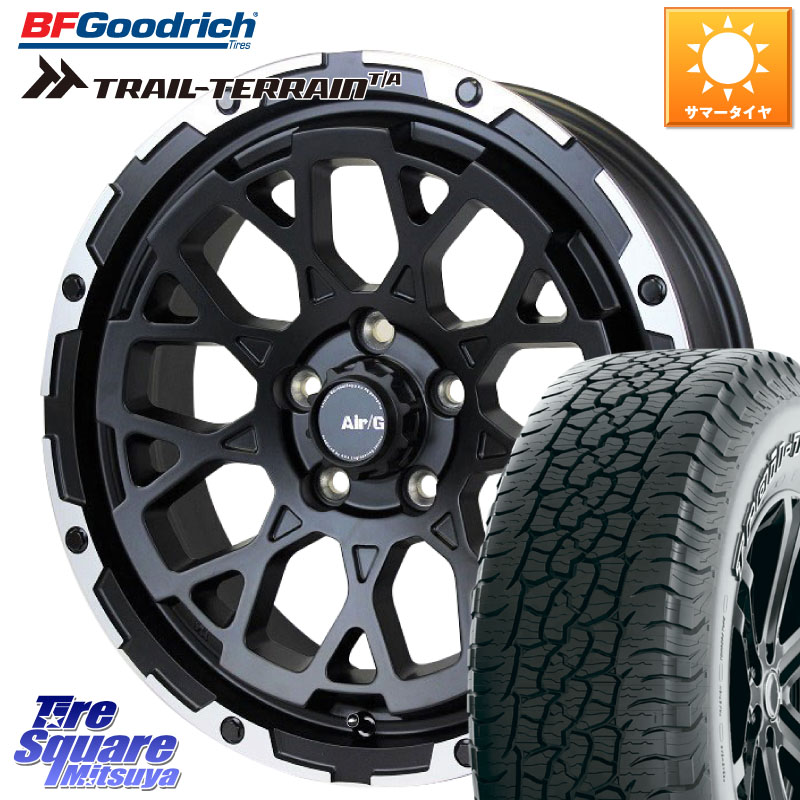 4X4エンジニアリング Air/G Rocks ホイール 4本 17インチ 17 X 7.0J +32 5穴 114.3 BF Goodrich Trail-Terrain TA トレイルテレーンT/A アウトラインホワイトレター 245/65R17