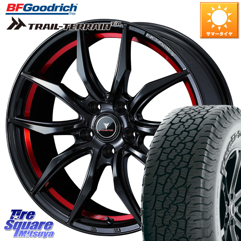 WEDS NOVARIS ROHGUE VF ノヴァリス ホイール 17インチ ローグ 17 X 7.0J +42 5穴 114.3 BF Goodrich Trail-Terrain TA トレイルテレーンT/A アウトラインホワイトレター 245/65R17