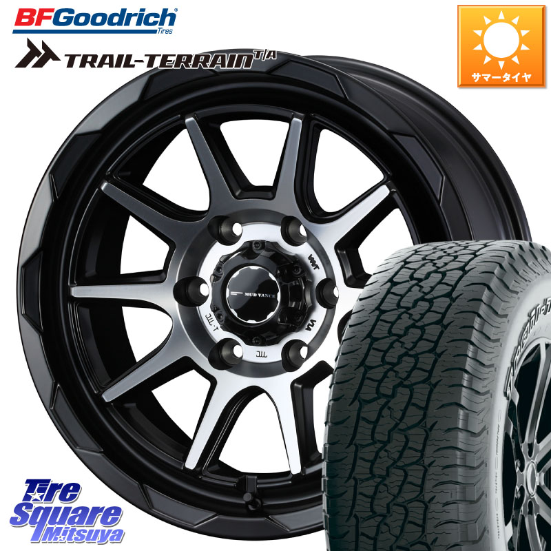 BF Goodrich Trail-Terrain TA トレイルテレーンT/A アウトラインホワイトレター 265/65R18WEDS マッドヴァンス06 MUD VANCE 06 ウエッズ 18インチ 18X8.0J 20 6穴 139.7 ランドクルーザーFJ トライトン 4Runner Tacoma ランドクルーザー プラド カスタムサイズ|タイヤスクエアミツヤ
