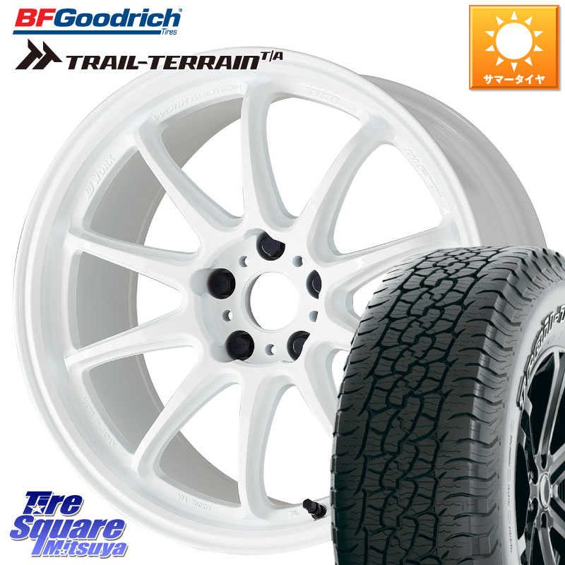 WORK ワーク EMOTION エモーション ZR10 17インチ 17 X 8.0J +35 5穴 114.3 BF Goodrich Trail-Terrain TA トレイルテレーンT/A アウトラインホワイトレター 245/65R17