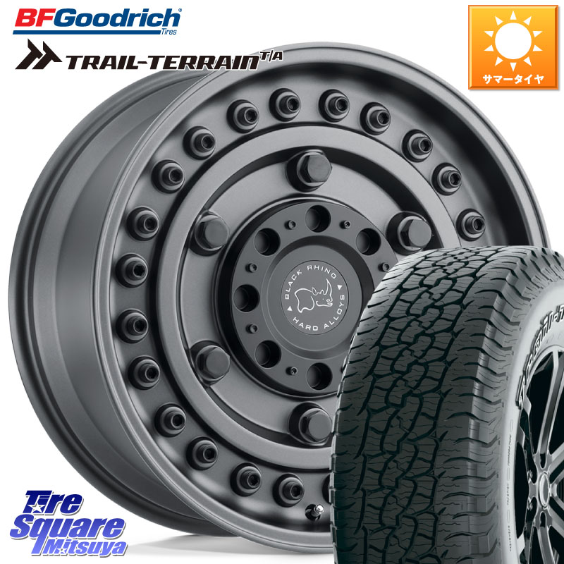 BLACK RHINO ARMORY GUNBLACK ブラックライノ アーモリー 17インチ ブラックライノ 17 X 8.0J +30 5穴 114.3 BF Goodrich Trail-Terrain TA トレイルテレーンT/A アウトラインホワイトレター 245/65R17