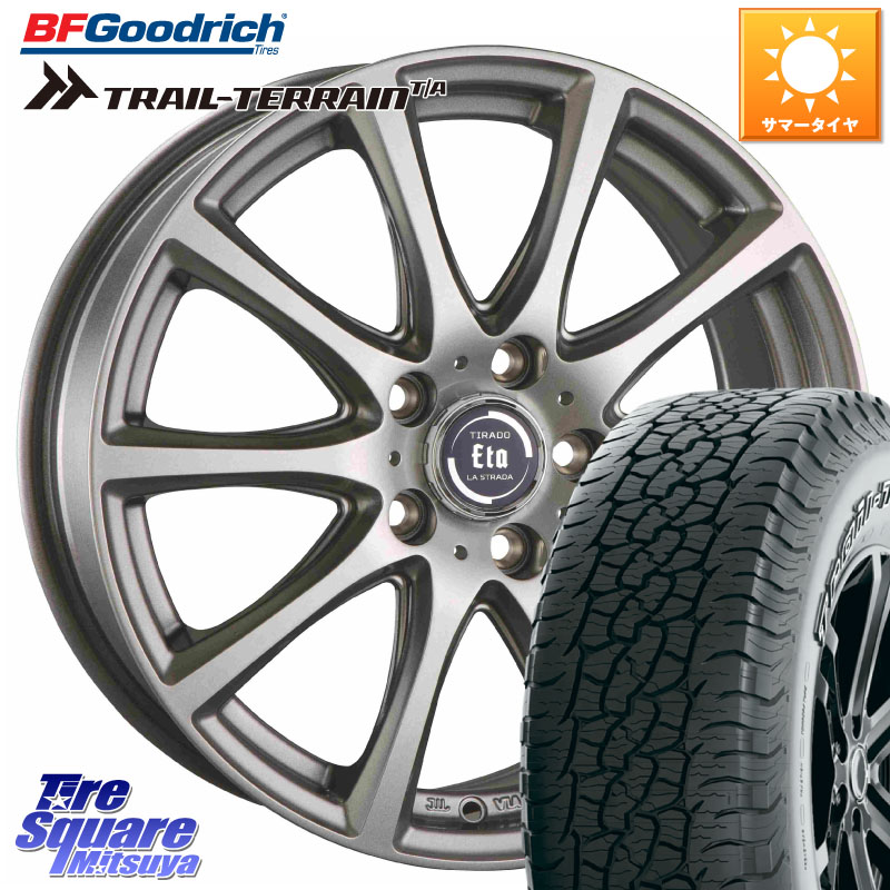 BF Goodrich Trail-Terrain TA トレイルテレーンT/A アウトラインホワイトレター 245/65R17阿部商会 ティラード イータ 17X7.0J 38 5穴 114.3 RAV4 50系 カスタム デリカD:5 D5 カスタムサイズ|タイヤスクエアミツヤ