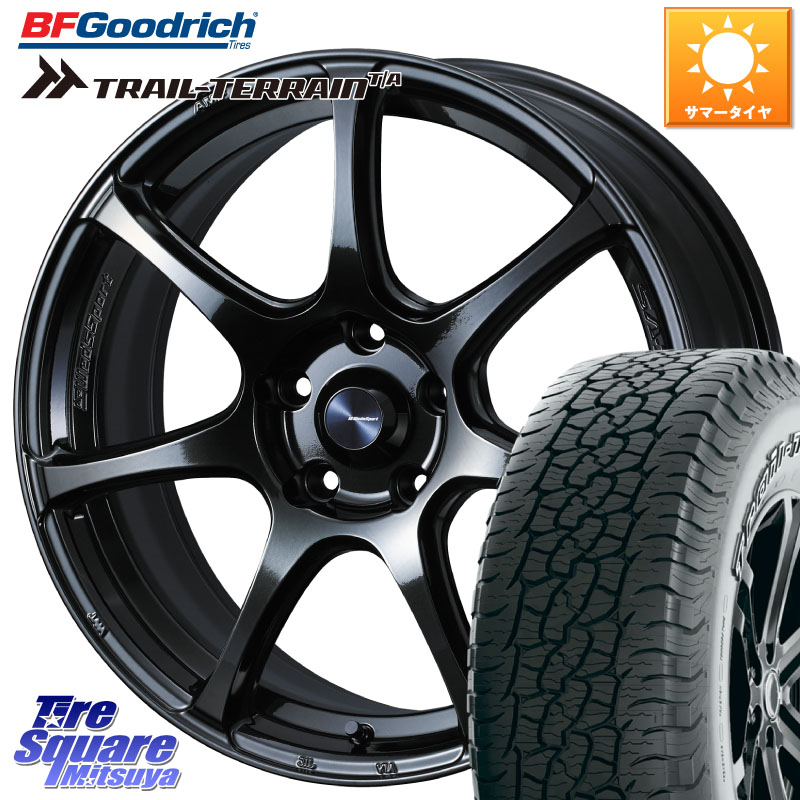 WEDS 74026 ウェッズ スポーツ SA75R SA-75R 17インチ 17 X 7.5J +45 5穴 114.3 BF Goodrich Trail-Terrain TA トレイルテレーンT/A アウトラインホワイトレター 225/65R17 80系ハリアー T32エクストレイル CX-5 CX-8 BT5レガシィアウトバック