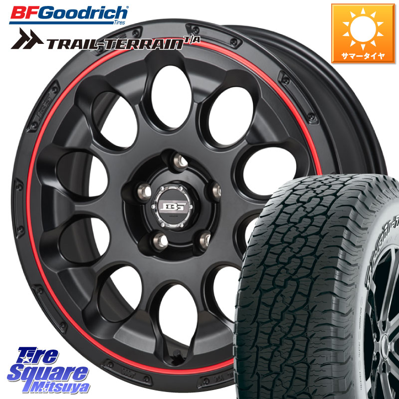 BF Goodrich Trail-Terrain TA トレイルテレーンT/A アウトラインホワイトレター 245/65R17Japan三陽 ボトムガルシア CHRONO クロノ BKRED 17X7.0J 38 5穴 114.3 RAV4 50系 カスタム デリカD:5 D5 カスタムサイズ|タイヤスクエアミツヤ