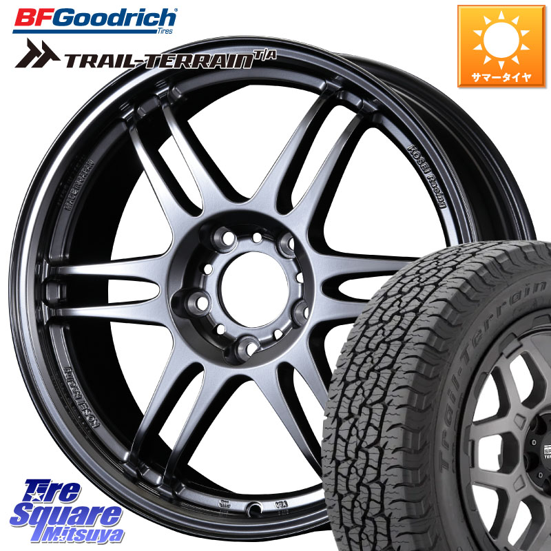 KOSEI 軽量 K-1 Racing.REV K1 レーシング ドット レヴ 17 X 7.0J +48 5穴 114.3 BF Goodrich Trail-Terrain TA トレイルテレーンT/A ブラックウォール 225/60R17 E52エルグランド ZR-V レヴォーグレイバック SL系フォレスター SK系フォレスター