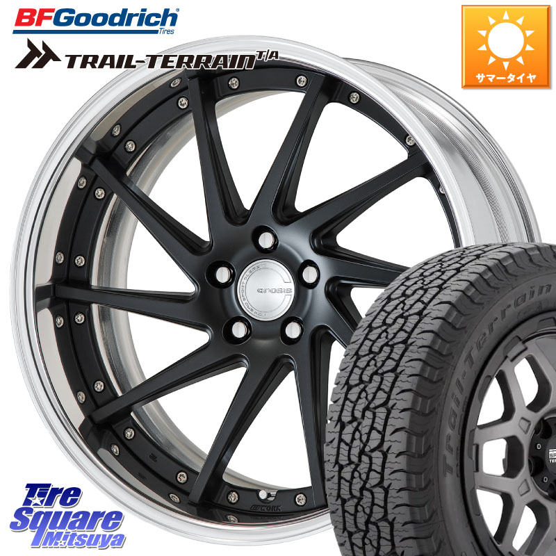 BF Goodrich Trail-Terrain TA トレイルテレーンT/A ブラックウォール 235/55R19WORK GNOSIS CVS O Disk 19インチ 2ピース 19X8.0J 30 5穴 114.3 アウトランダーPHEV RAV4 60系｜タイヤスクエアミツヤ