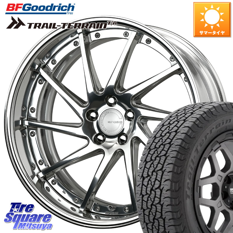 BF Goodrich Trail-Terrain TA トレイルテレーンT/A ブラックウォール 235/55R19WORK GNOSIS CVS O Disk 19インチ 2ピース 19X8.5J 35 5穴 114.3 アウトランダーPHEV RAV4 60系|タイヤスクエアミツヤ