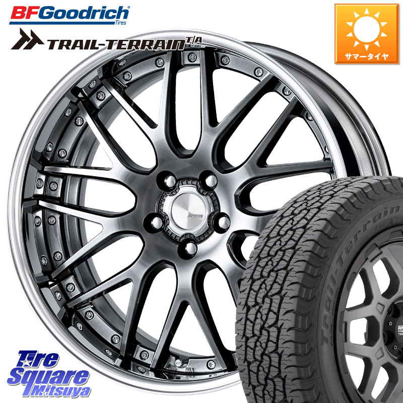 BF Goodrich Trail-Terrain TA トレイルテレーンT/A ブラックウォール 235/55R19WORK Lanvec LM1 GTK O Disk 19インチ 2ピース 19X8.5J 30 5穴 114.3 RAV4 60系｜タイヤスクエアミツヤ