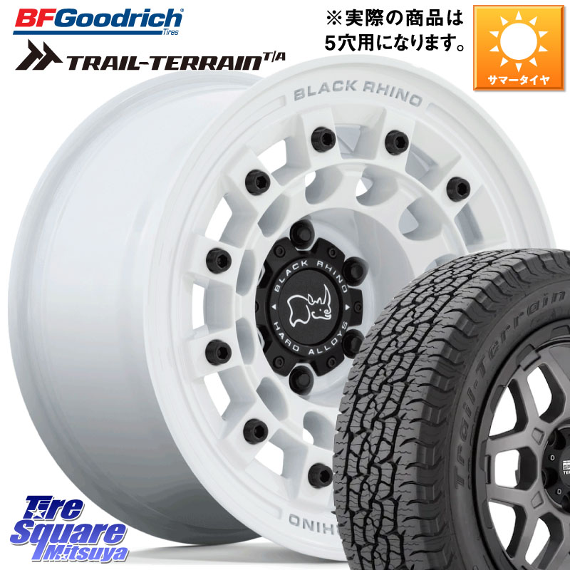 BLACK RHINO FUJI フジ ホイール 17インチ ブラックライノ 17 X 8.0J +38 5穴 114.3 BF Goodrich Trail-Terrain TA トレイルテレーンT/A ブラックウォール 215/60R17 20系アルファード