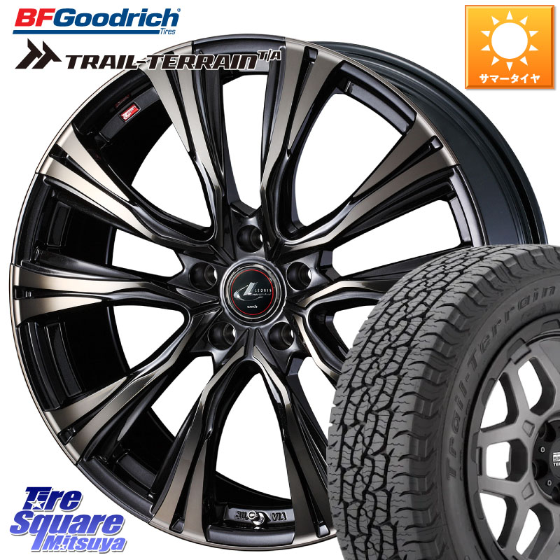 BF Goodrich Trail-Terrain TA トレイルテレーンT/A ブラックウォール 225/60R18WEDS 41264 LEONIS VR ウェッズ レオニス ホイール 18インチ 18X7.0J 47 5穴 114.3 T32エクストレイル CX-5 CX-8 BT5レガシィアウトバック CX-5 CX5 MAZDA CR-V レガシー レガシィ アウト｜タイヤスクエアミツヤ
