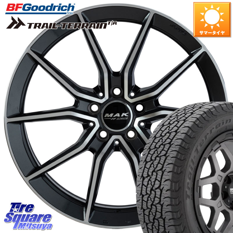 阿部商会 MAK ARGENTO FF ホイール 17インチ 17 X 7.5J(MB S213AT) +40 5穴 112 BF Goodrich Trail-Terrain TA トレイルテレーンT/A ブラックウォール 225/60R17 メルセデスベンツ Eクラスオールテレイン（S213）