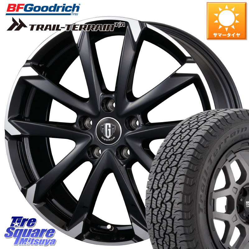 KOSEI MZ-GROW C52S ホイール 18インチ 18 X 7.5J +38 5穴 114.3 BF Goodrich Trail-Terrain TA トレイルテレーンT/A ブラックウォール 255/55R18 アウトランダーPHEV