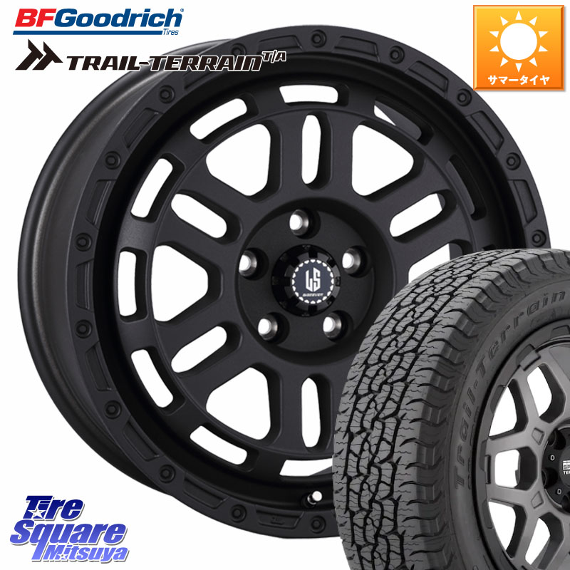 BF Goodrich Trail-Terrain TA トレイルテレーンT/A ブラックウォール 255/55R18阿部商会 LA STRADA DISCOVER ホイール 18インチ 18X8.0J 40 5穴 114.3 アウトランダーPHEV｜タイヤスクエアミツヤ