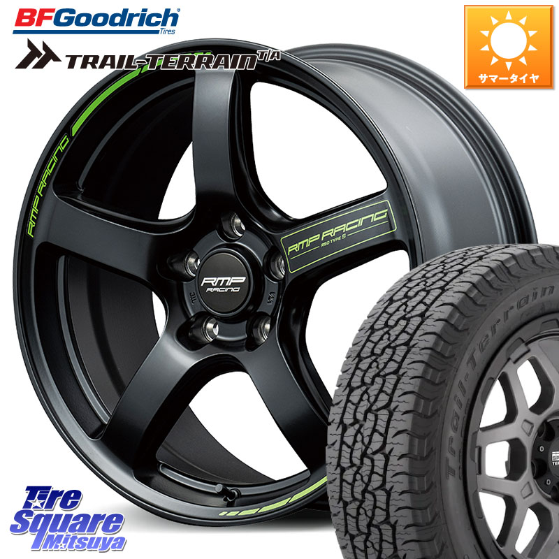 MANARAY MID RMP RACING R50 TypeS ホイール 18インチ レーシング 18 X 8.0J +45 5穴 114.3 BF Goodrich Trail-Terrain TA トレイルテレーンT/A ブラックウォール 235/60R18 50系RAV4 CX-60 CX-80