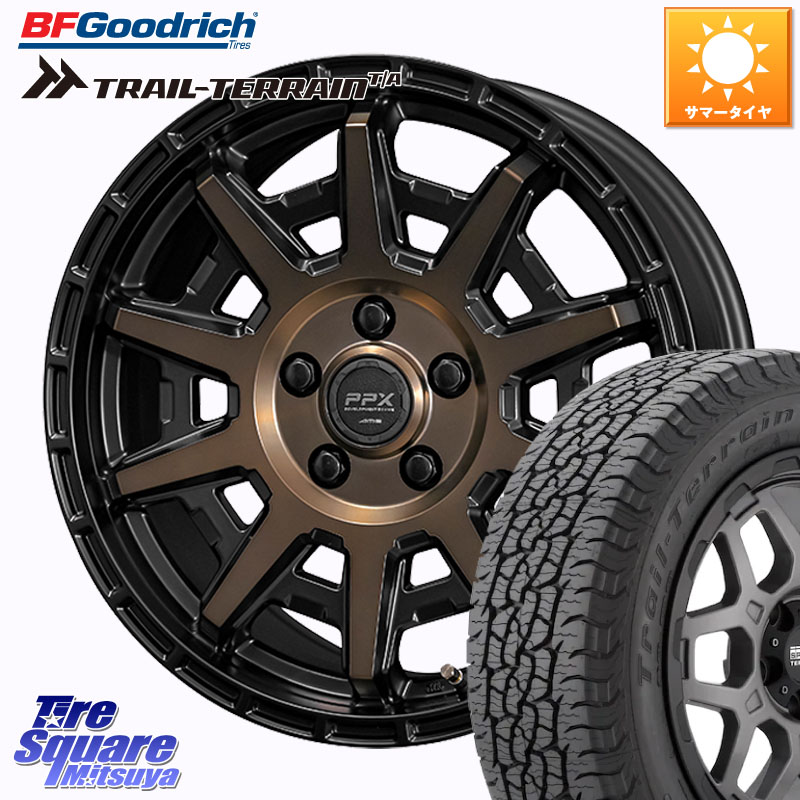 KYOHO PPX D10X ホイール 17インチ 17 X 7.0J +35 5穴 114.3 BF Goodrich Trail-Terrain TA トレイルテレーンT/A ブラックウォール 215/60R17 10系カローラクロス 20系アルファード