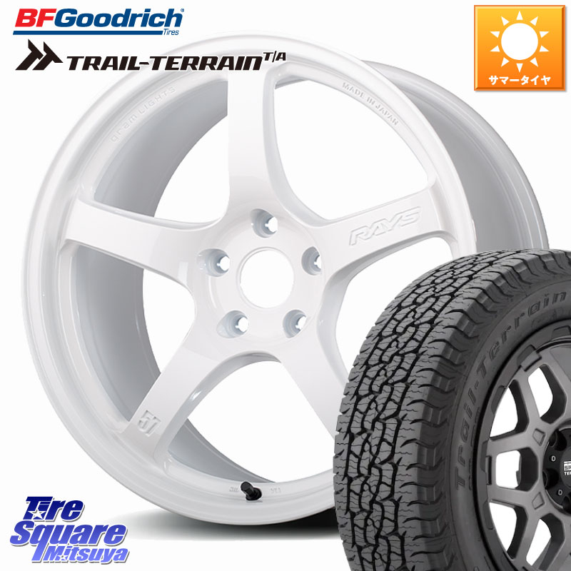 RAYS 【欠品次回8~9月】 gramLIGHTS 57CR Limited ホイール 18インチ 18 X 8.5J(M14B) +37 5穴 114.3 BF Goodrich Trail-Terrain TA トレイルテレーンT/A ブラックウォール 235/60R18 レクサスNX20系
