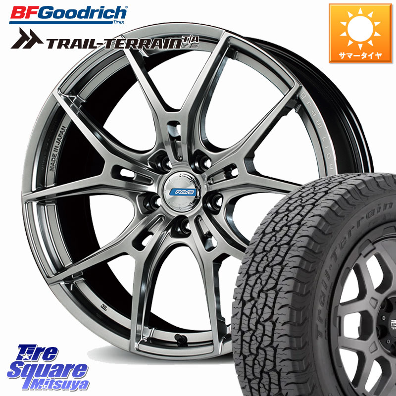 RAYS 【欠品次回7~8月】 57FXZ LIMITED EDITION gramLIGHTS ホイール 18インチ 18 X 7.5J +50 5穴 114.3 BF Goodrich Trail-Terrain TA トレイルテレーンT/A ブラックウォール 225/60R18 CX-5 CX-8 BT5レガシィアウトバック