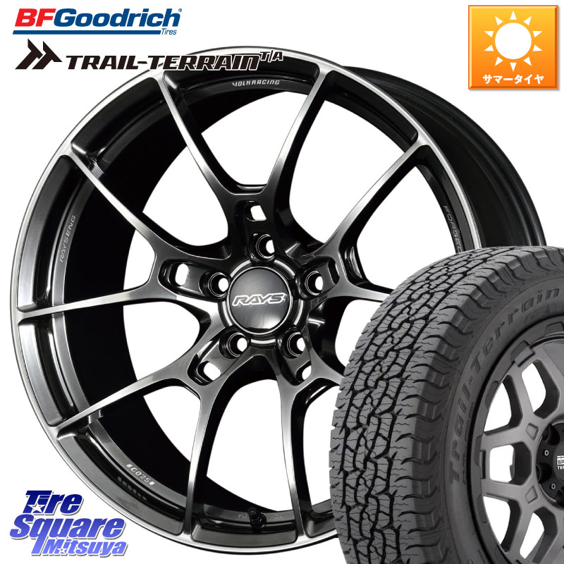 RAYS 【欠品次回10~11月】 G025 VOLK RACING 鍛造 ホイール 18インチ 18 X 8.0J +45 5穴 114.3 BF Goodrich Trail-Terrain TA トレイルテレーンT/A ブラックウォール 225/60R18 CX-5 CX-8 BT5レガシィアウトバック