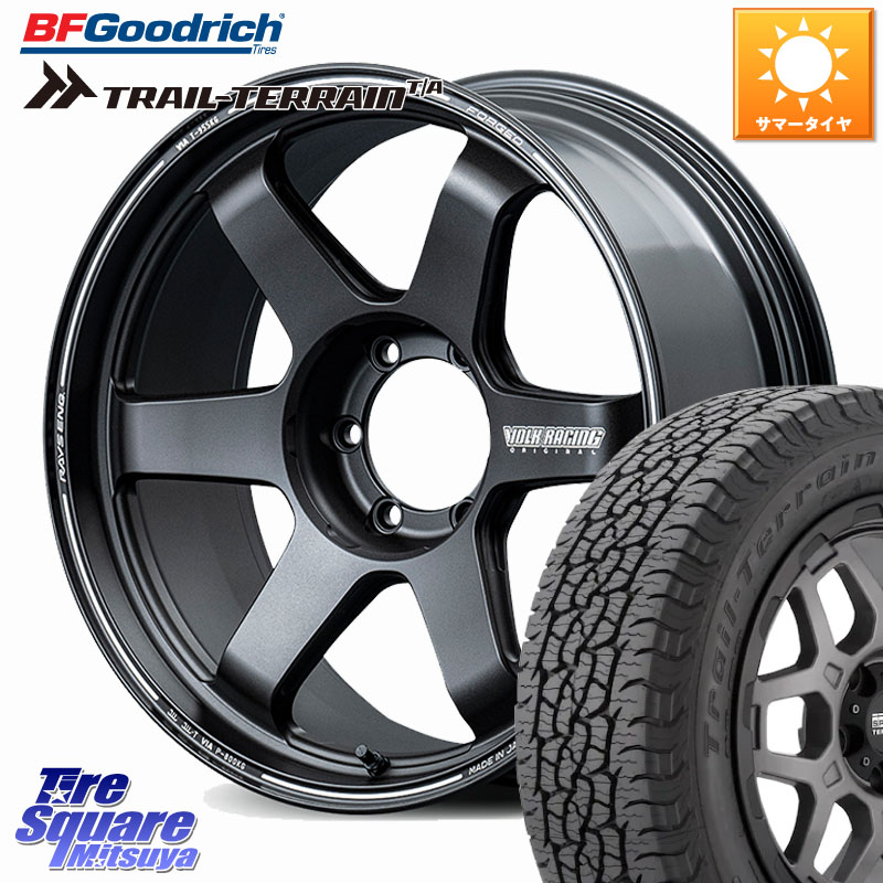 RAYS TE37 ultraX VOLK RACING 鍛造 ホイール 22インチ 22 X 10.0J(M14) +55 6穴 139.7 BF Goodrich Trail-Terrain TA トレイルテレーンT/A ブラックウォール 285/45R22