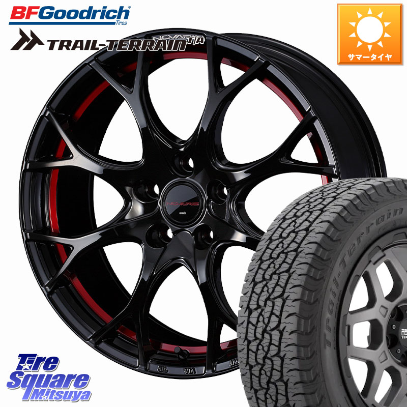 WEDS NOVARIS ROHGUE UY ノヴァリス ホイール 17インチ ローグ 17 X 6.5J +47 5穴 114.3 BF Goodrich Trail-Terrain TA トレイルテレーンT/A ブラックウォール 215/60R17 C-HR 50系エスティマ E52エルグランド RC系オデッセイ後期 CX-30 MX-30