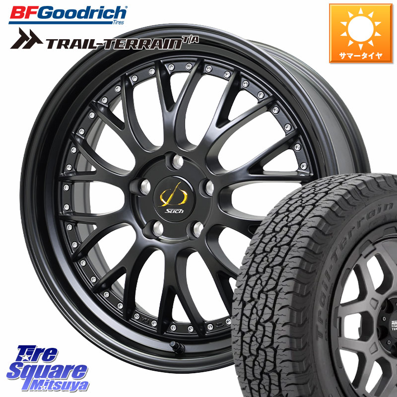 BF Goodrich Trail-Terrain TA トレイルテレーンT/A ブラックウォール 235/55R19HotStuff Stich Mesh NR シュティッヒ メッシュ NR ホイール 19インチ 19X7.0J(M14B) 38 5穴 114.3 RZ レクサス｜タイヤスクエアミツヤ