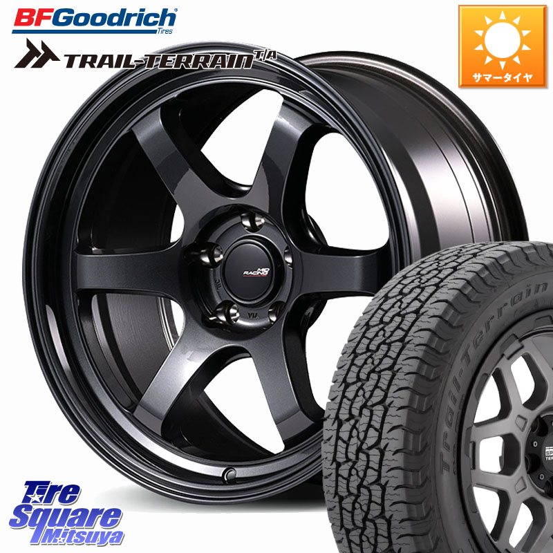 MANARAY MID RACING R06 ホイール 17インチ 17 X 7.5J +44 5穴 114.3 BF Goodrich Trail-Terrain TA トレイルテレーンT/A ブラックウォール 215/60R17 CX-30 MX-30 20系アルファード