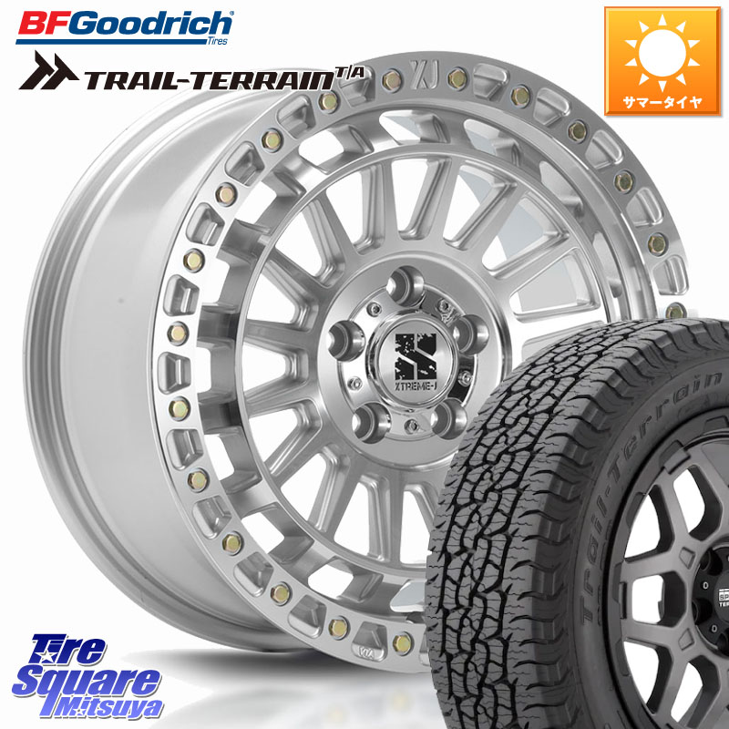 MLJ XJ08 XTREME-J ホイール 18インチ 18 X 8.0J +40 5穴 114.3 BF Goodrich Trail-Terrain TA トレイルテレーンT/A ブラックウォール 225/55R18 デリカD:5