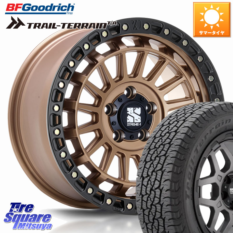 MLJ XJ08 XTREME-J ホイール 18インチ 18 X 8.0J +40 5穴 114.3 BF Goodrich Trail-Terrain TA トレイルテレーンT/A ブラックウォール 225/55R18 デリカD:5