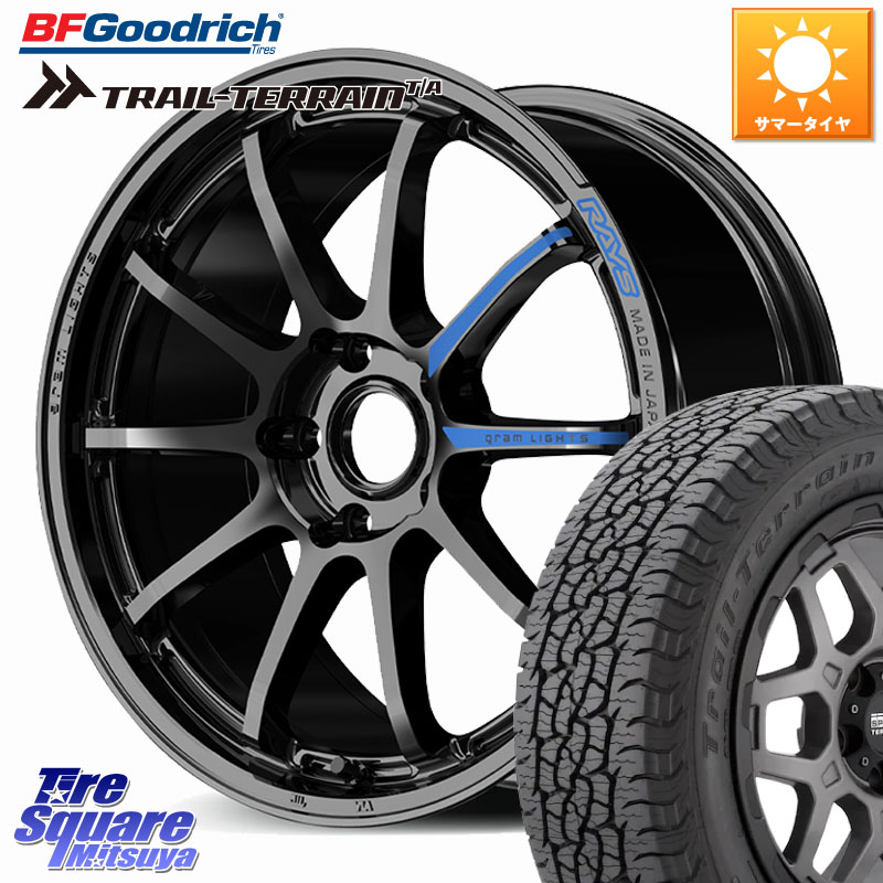 RAYS 【欠品次回要問合せ】 gramLIGHTS 57NR SPEC-M ホイール 18インチ 18 X 8.5J(M14B) +37 5穴 114.3 BF Goodrich Trail-Terrain TA トレイルテレーンT/A ブラックウォール 235/60R18 レクサスNX20系